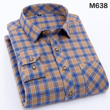 Load image into Gallery viewer, Red Flannel Plaid Shirt Men 2019 Fashion Dress Men shirt Casual Warm Soft Long Sleeve Shirts camiseta masculina chemise homme