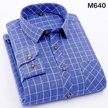 Load image into Gallery viewer, Red Flannel Plaid Shirt Men 2019 Fashion Dress Men shirt Casual Warm Soft Long Sleeve Shirts camiseta masculina chemise homme